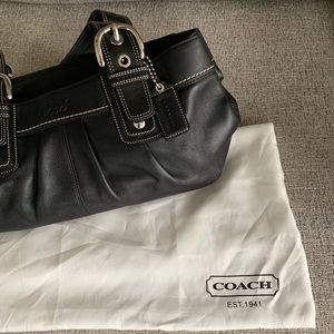 NWOT COACH Soho Pleated Leather Shoulder Bag